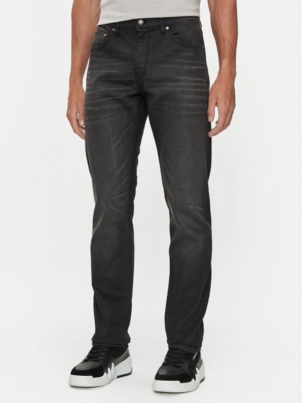 Just Cavalli Just Cavalli Traperice 77OAB500 Crna Slim Fit