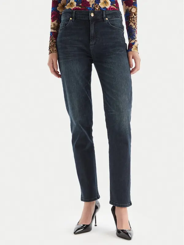 Just Cavalli Just Cavalli Traperice 79PAB5L1 CDWAD Tamnoplava Slim Fit