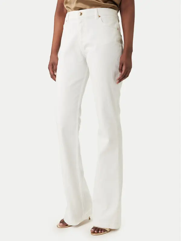 Just Cavalli Just Cavalli Traperice 80PAB5F3 CEWCA Bijela Flare Fit
