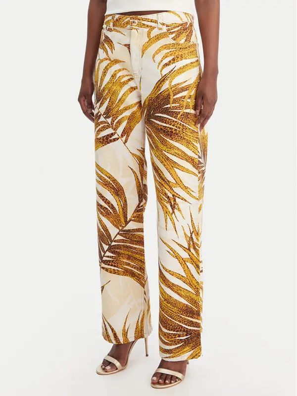 Just Cavalli Just Cavalli Traperice 80PAB5L8 CESCB Écru Loose Fit