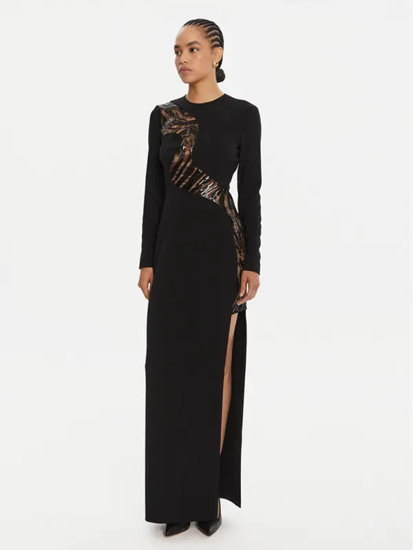 Just Cavalli Just Cavalli Večernja haljina 79PAO919 N0587 Crna Regular Fit