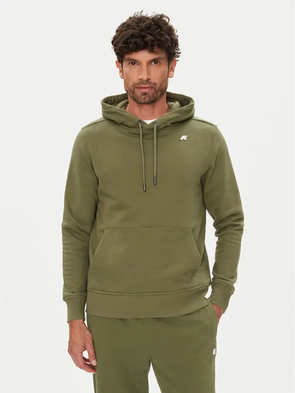 K-way K-Way Majica dugih rukava Barnie K31365W Zelena Regular Fit