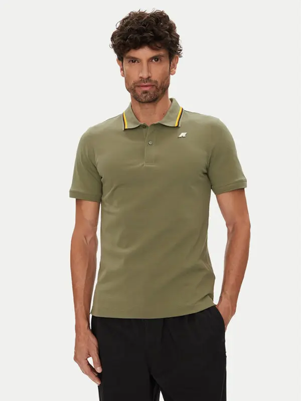 K-way K-Way Polo Jud K1125DW Zelena Regular Fit