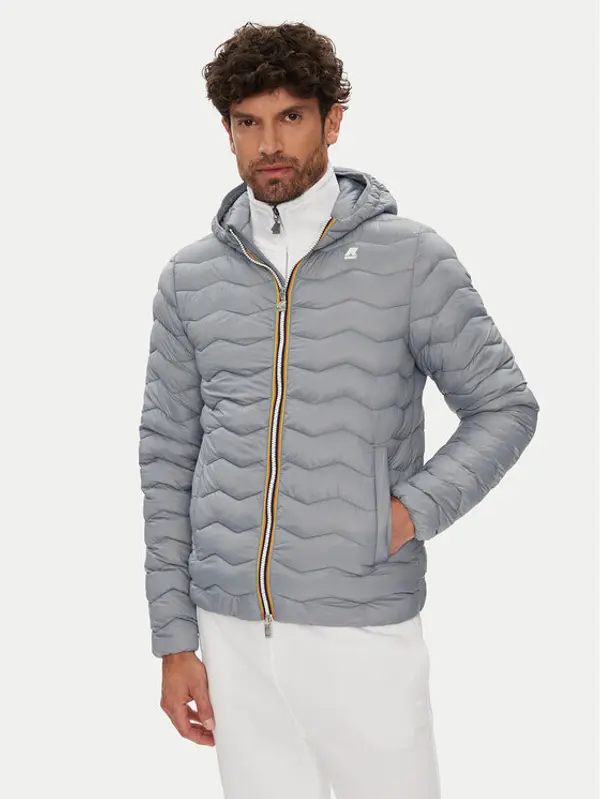 K-way K-Way Prijelazna jakna Jack K6121HW Siva Slim Fit