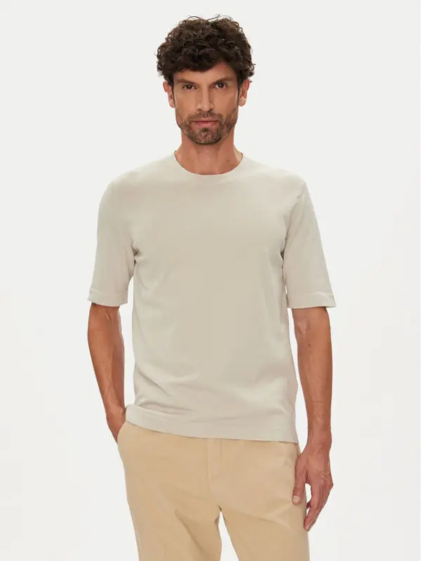 K-way K-Way T-shirt Combe K4126SW Bež Regular Fit