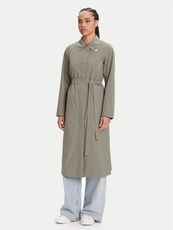K-way K-Way Trench Barbra K61337W Zelena Regular Fit