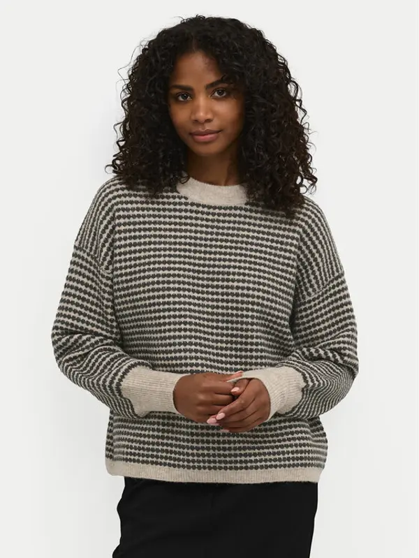 Kaffe Kaffe Džemper Ellery 10509032 Bež Loose Fit