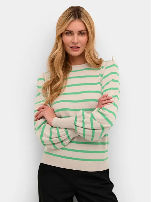 Kaffe Kaffe Džemper Kamala 10506891 Zelena Regular Fit