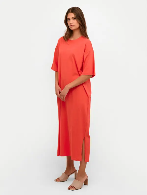 Kaffe Kaffe Haljina za svaki dan Edna 10507351 Crvena Loose Fit