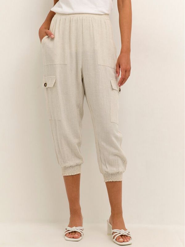 Kaffe Kaffe Hlače Liny 10505458 Bež Relaxed Fit