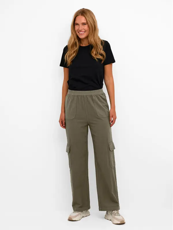 Kaffe Kaffe Hlače Naya 10508358 Zelena Regular Fit