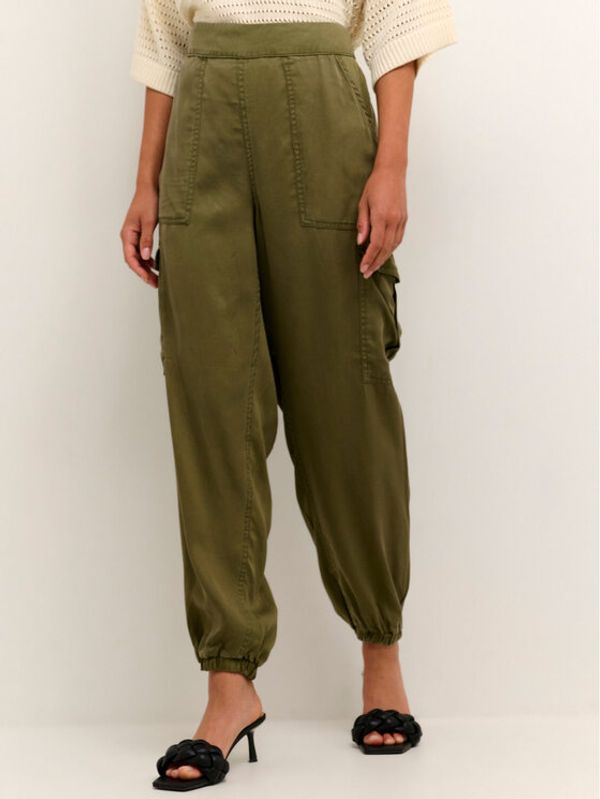 Kaffe Kaffe Hlače Zilia 10507507 Zelena Relaxed Fit