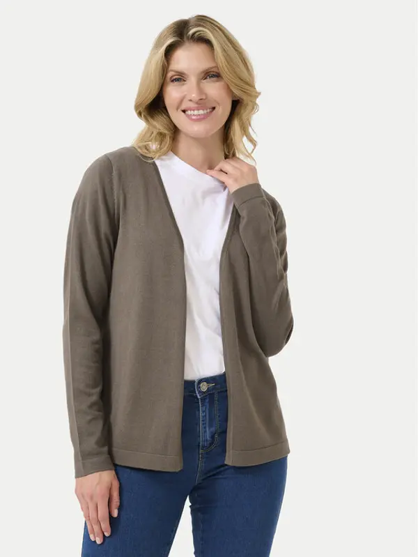 Kaffe Kaffe Kardigan Fenia 10551503 Smeđa Regular Fit