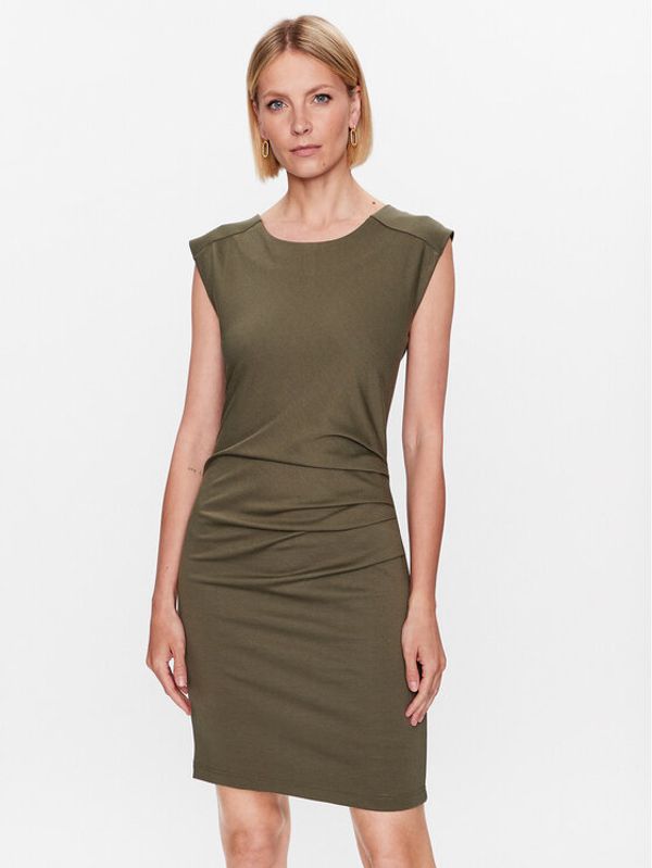 Kaffe Kaffe Koktel haljina India 501002 Zelena Slim Fit