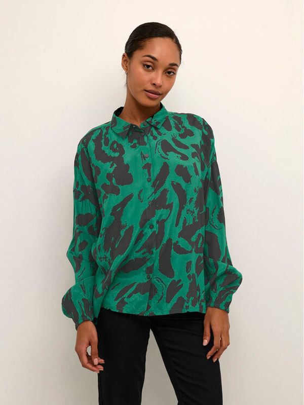 Kaffe Kaffe Košulja Kapollie 10507800 Zelena Loose Fit