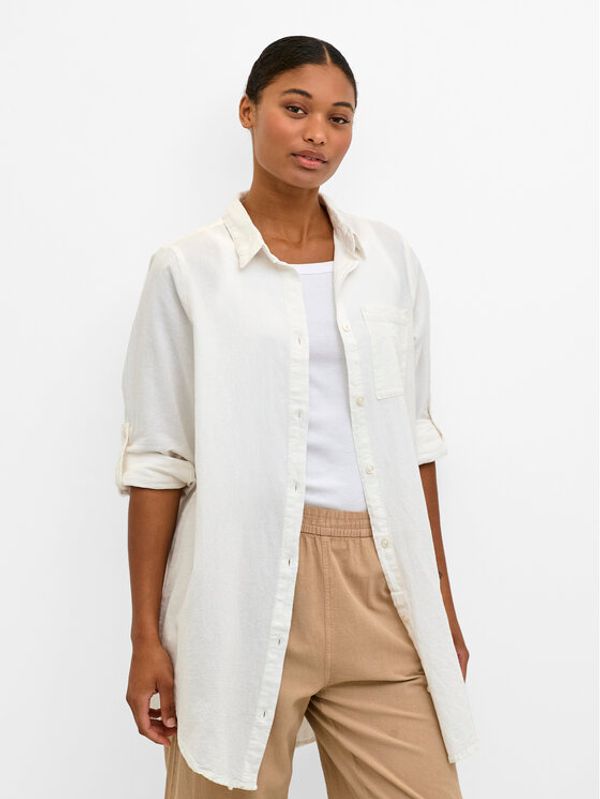 Kaffe Kaffe Košulja Naya 10506337 Écru Relaxed Fit
