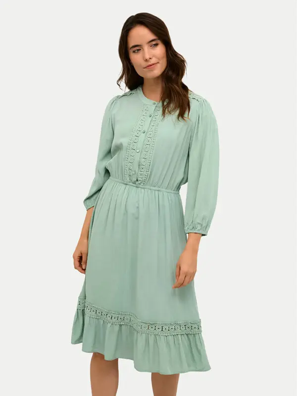 Kaffe Kaffe Ljetna haljina Freya 10507544 Zelena Regular Fit