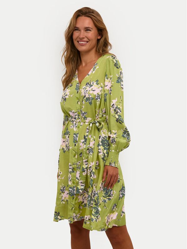 Kaffe Kaffe Ljetna haljina Pollie 10508274 Zelena Regular Fit