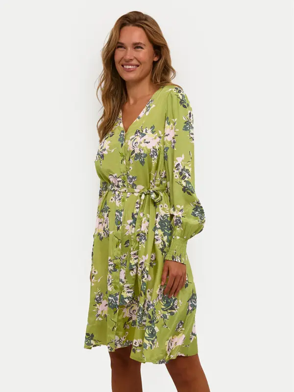 Kaffe Kaffe Ljetna haljina Pollie 10508274 Zelena Regular Fit
