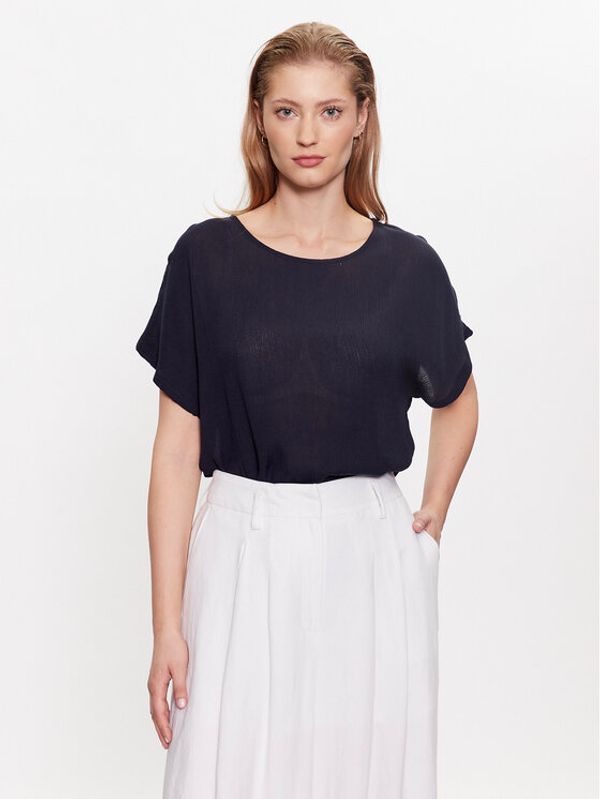 Kaffe Kaffe Majica Amber Stanley 10500781 Tamnoplava Loose Fit