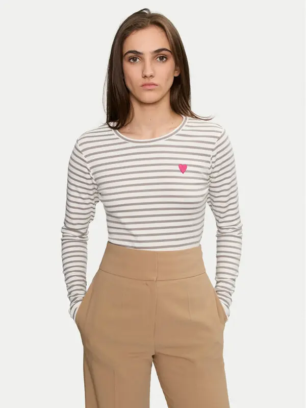 Kaffe Kaffe Majica Liddy 10502821 Siva Regular Fit