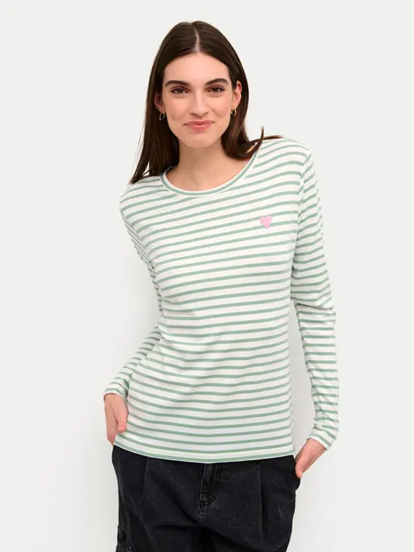 Kaffe Kaffe Majica Liddy 10502821 Zelena Regular Fit