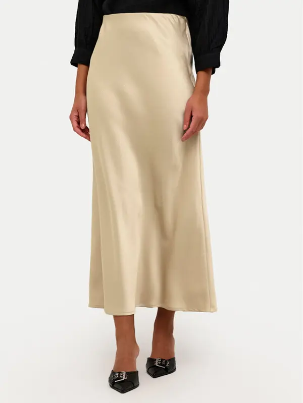Kaffe Kaffe Maxi suknja Lotte 10508853 Bež Regular Fit