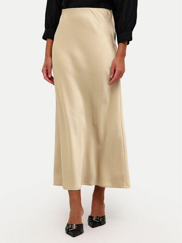 Kaffe Kaffe Maxi suknja Lotte 10508853 Bež Regular Fit