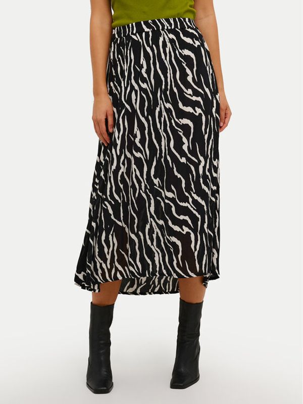 Kaffe Kaffe Midi suknja Amber 10508267 Crna Regular Fit