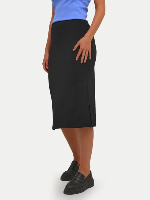 Kaffe Kaffe Midi suknja Malli 10506346 Crna Regular Fit