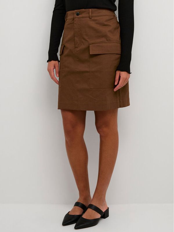 Kaffe Kaffe Mini suknja Carmen 10507675 Smeđa Regular Fit