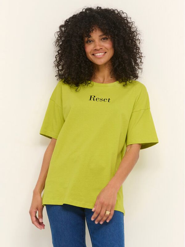 Kaffe Kaffe T-shirt Julia 10507171 Zelena Loose Fit