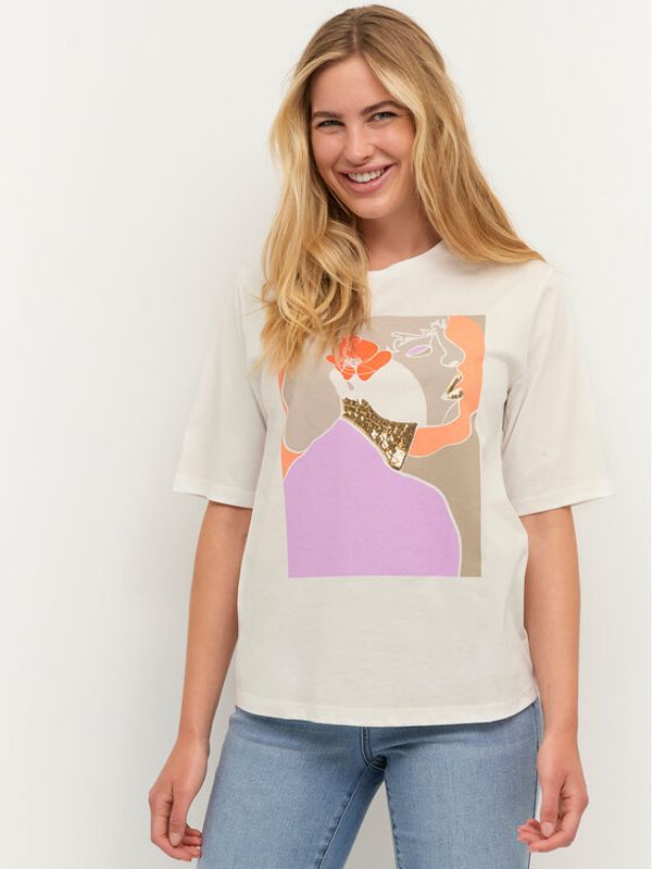 Kaffe Kaffe T-shirt KAbloom 10507308 Bijela Loose Fit