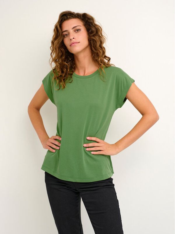 Kaffe Kaffe T-shirt Kalise Marie 10506680 Zelena Regular Fit
