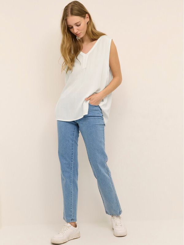 Kaffe Kaffe Top Amber 501035 Bijela Regular Fit