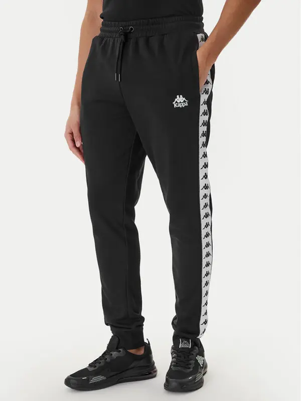 Kappa Kappa Donji dio trenerke Banda Alanz 3 321Y8FW Crna Comfort Fit