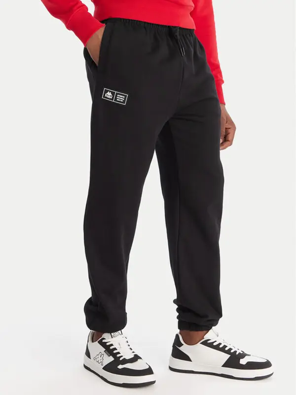 Kappa Kappa Donji dio trenerke Olmos 311M2TW Crna Regular Fit