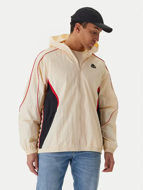 Kappa Kappa Jakna protiv vjetra Banda Silas 222 37222WW Écru Comfort Fit