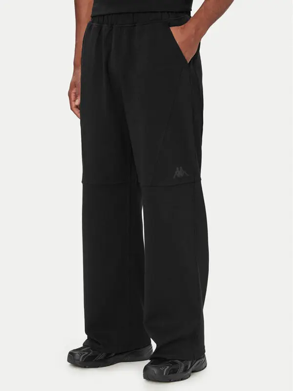 Kappa Kappa Majica dugih rukava 362364W Crna Oversize