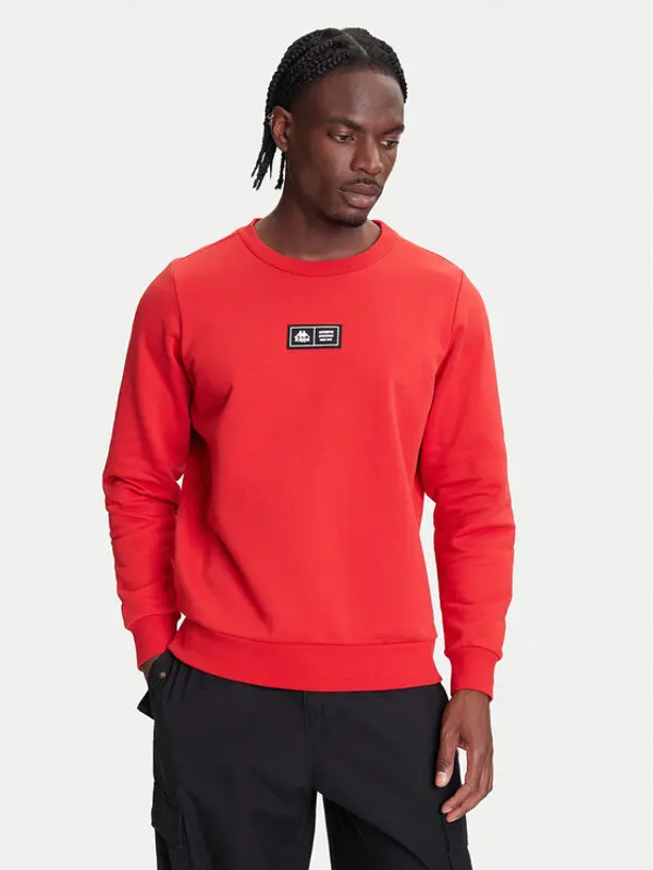 Kappa Kappa Majica dugih rukava Authentic Nymphe 321Y1MW Crvena Comfort Fit
