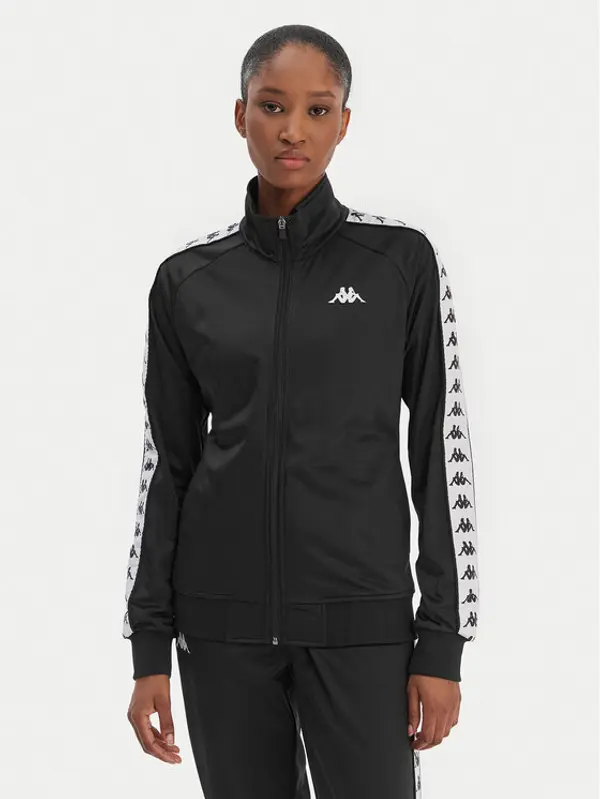 Kappa Kappa Majica dugih rukava Banda Wanniston 301PSC0 Crna Slim Fit