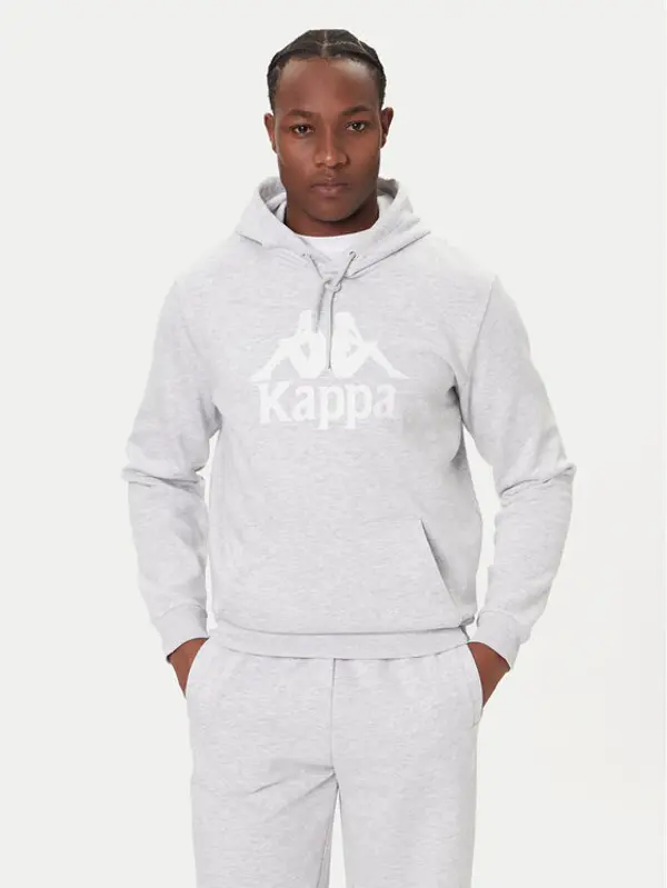 Kappa Kappa Majica dugih rukava Malmo 3 341M43W Siva Regular Fit