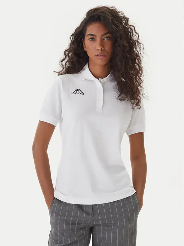Kappa Kappa Polo Logo Sharas Wss 302B3C0 Bijela Regular Fit