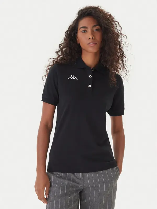 Kappa Kappa Polo Logo Sharas Wss 302B3C0 Crna Regular Fit