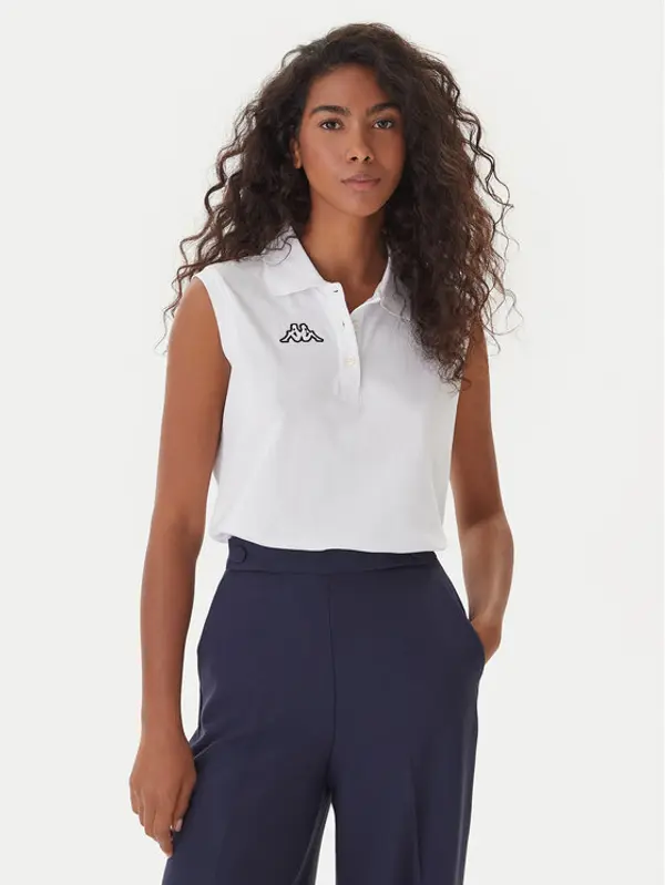 Kappa Kappa Polo Logo Tennis 302LR20 Bijela Slim Fit