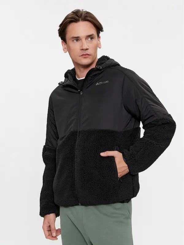 Kappa Kappa Prijelazna jakna Logo 331E2RW Crna Regular Fit