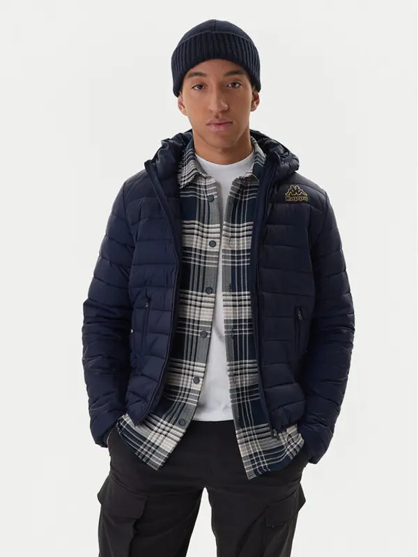 Kappa Kappa Prijelazna jakna Logo Astrom 34243TW Tamnoplava Regular Fit
