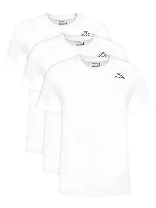 Kappa Kappa Set t-shirt majica﻿ Logo Sylvo 322562W Bijela Regular Fit