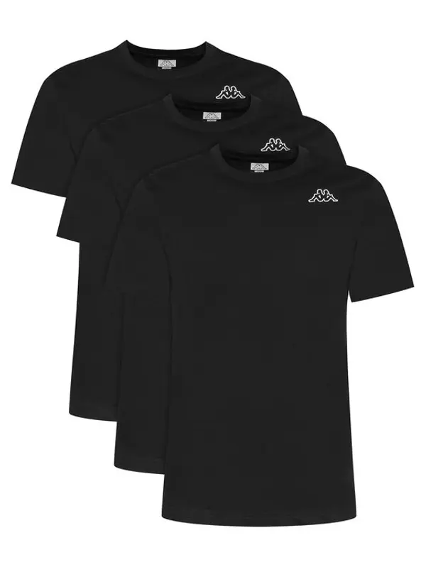 Kappa Kappa Set t-shirt majica﻿ Logo Sylvo 322562W Crna Regular Fit