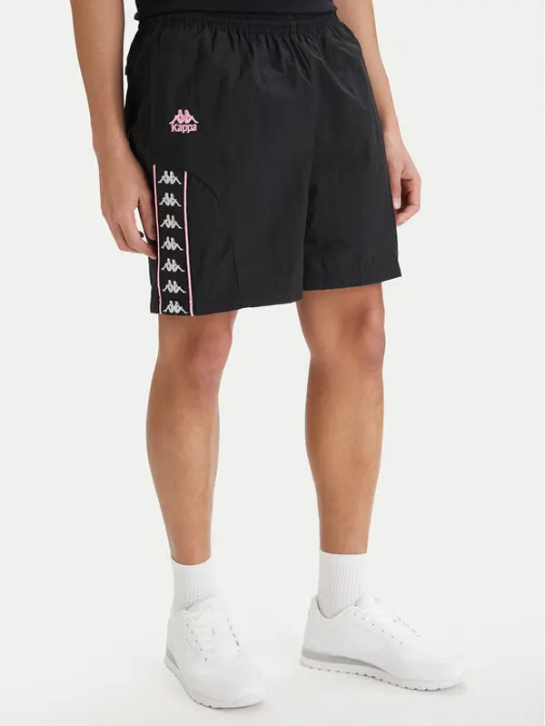 Kappa Kappa Sportske kratke hlače 322B8GW Crna Comfort Fit